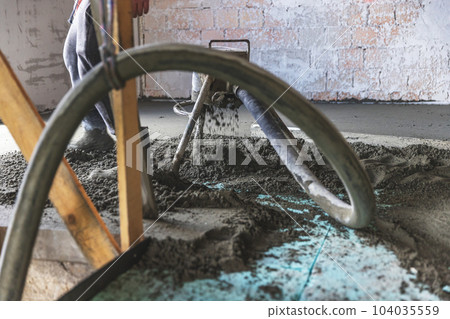 Sand and cement floor screed 104035559