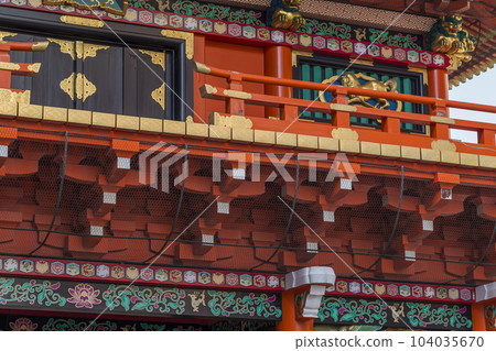 Kanda Myojin Shrine Zuijinmon Gate Front Kanda Festival Lantern Kanda Myojin Shrine Zuijinmon Gate Front Kanda Festival Lantern 104035670
