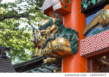 Kanda Myojin Shrine Zuijinmon Gate Front Kanda Festival Lantern Kanda Myojin Shrine Zuijinmon Gate Front Kanda Festival Lantern 104035675
