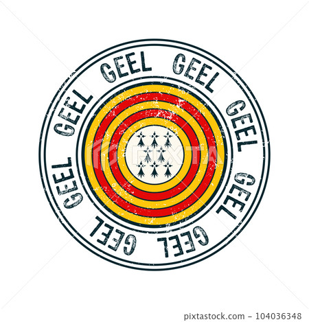 Geel city grunge rubber stamp Geel city grunge rubber stamp 104036348
