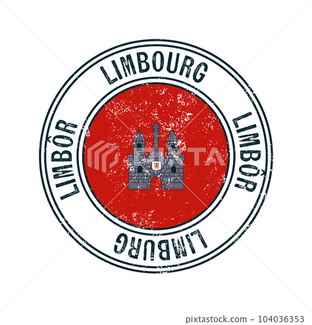 Limbourg city grunge rubber stamp Limbourg city grunge rubber stamp 104036353