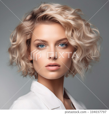 Portrait Adorable Attractive Cute Petite Woman Stock Photo