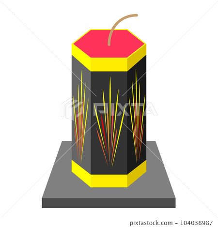 家用煙花。玩具煙花。 104038987