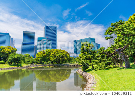 (Tokyo) Tokyo's peaceful space, Hama-rikyu Gardens, early summer (Tokyo) Tokyo's peaceful space, Hama-rikyu Gardens, early summer 104039311
