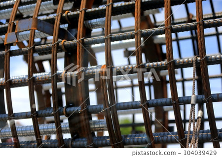 Cast-in-place pile reinforced cage image 104039429