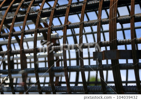 Cast-in-place pile reinforced cage image 104039432