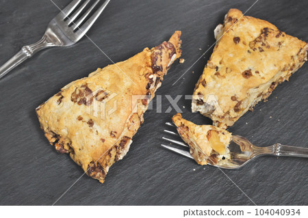 Freshly baked American scones 104040934