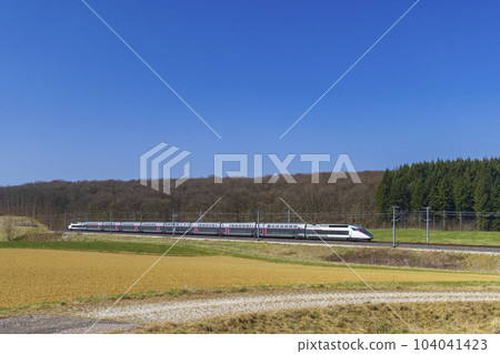 Fastest train TGV in Northern France 104041423