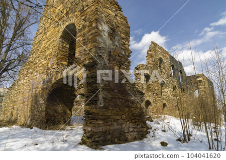 Ironworks - coal in Kovarska, Krusne Hory, Czech Republic 104041620