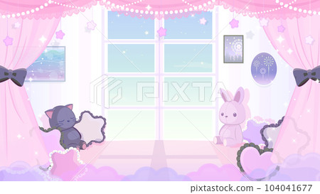 girly少女房背景素材 girly少女房背景素材 104041677