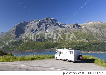 Lake (Lac du Mont Cenis) near Col du Mont Cenis, Savoie, France Lake (Lac du Mont Cenis) near Col du Mont Cenis, Savoie, France 104041744