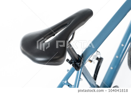 modern sport bicycle seat or saddle part isolated on white background 104041818
