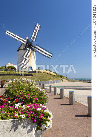 Windmill in Jard sur Mer, Pays de la Loire, France 104041828