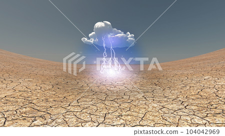 Dry Cracked Earth 104042969