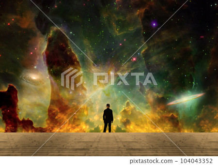 A man in a black suit 104043352