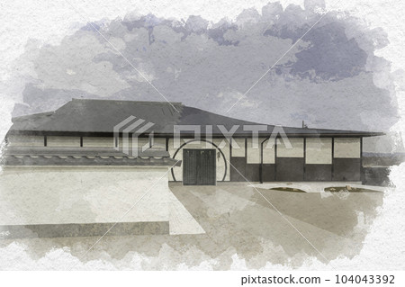 Watercolor-style Sesshu birthplace park exhibition and exchange facility Soja City, Okayama Prefecture Watercolor-style Sesshu birthplace park exhibition and exchange facility Soja City, Okayama Prefecture 104043392