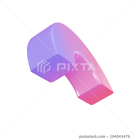 3d element metal semidonut geometric shape. Realistic glossy pink and lilac gradient luxury template decorative design illustration. Minimalist bright semi donut mockup isolated with clipping path 3d element metal semidonut geometric shape. Realistic glossy pink and lilac gradient luxury template decorative design illustration. Minimalist bright semi donut mockup isolated with clipping path 104043479