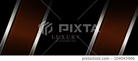 Beige slanting curtains with a shiny border on a black background Beige slanting curtains with a shiny border on a black background 104043906