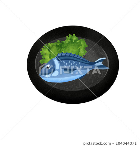 Sea food element and icon in cartoon style. Sea food element and icon in cartoon style. 104044071