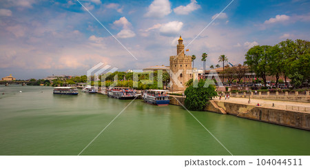 Torre del Oro in Seville, Spain Torre del Oro in Seville, Spain 104044511