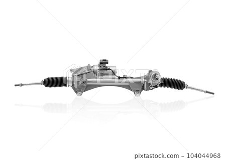 Automotive Electric Power Steering System,Modern Car Part Module Isolated on white background. Automotive Electric Power Steering System,Modern Car Part Module Isolated on white background. 104044968