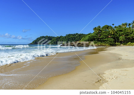 Beautiful Tiririca beach in Itacare on the coast of Bahia Beautiful Tiririca beach in Itacare on the coast of Bahia 104045155