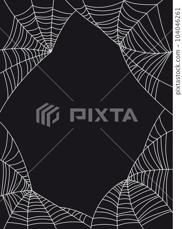 The background is black with a white web 104046261