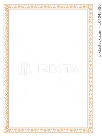 Beautiful vintage invitation frame 104046480