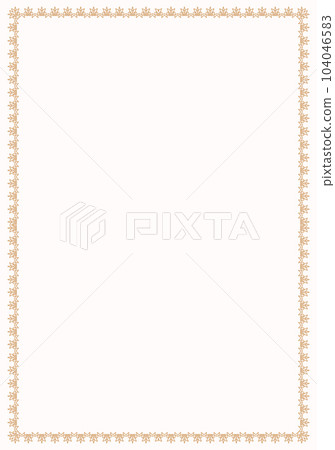 Golden ornamental frame for invitations Golden ornamental frame for invitations 104046583