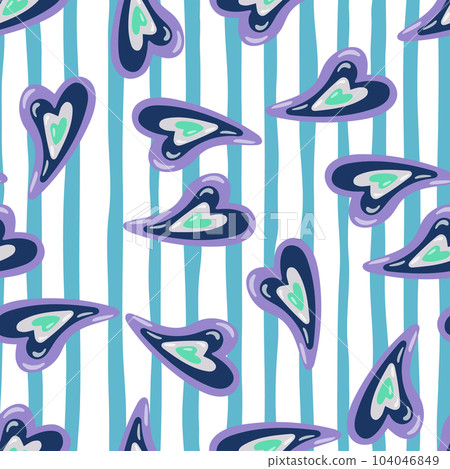 Vintage hearts seamless pattern. 14 february wallpaper. Valentine's Day backdrop. Vintage hearts seamless pattern. 14 february wallpaper. Valentine's Day backdrop. 104046849