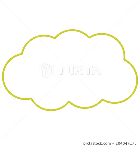 Simple and easy to use cloud speech bubble Simple and easy to use cloud speech bubble 104047173