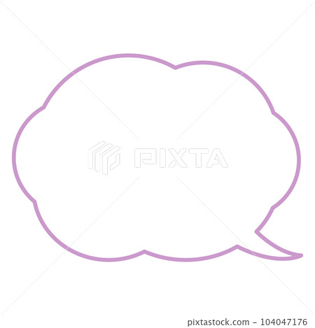 Simple and easy to use cloud speech bubble Simple and easy to use cloud speech bubble 104047176