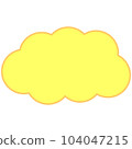 Simple and easy to use cloud speech bubble 104047215
