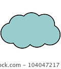 Simple and easy to use cloud speech bubble 104047217