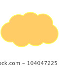 Simple and easy to use cloud speech bubble 104047225