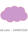 Simple and easy to use cloud speech bubble 104047226