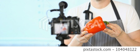 Food blogger creates healthy eating content and videos Food blogger creates healthy eating content and videos 104048122