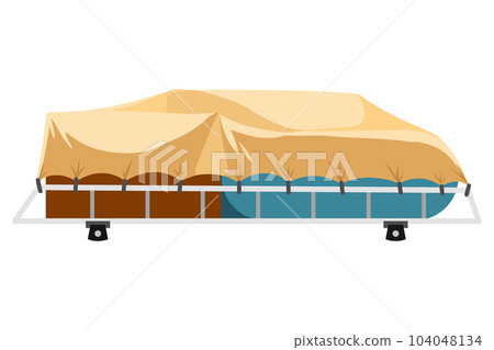 Car roof rack for versatile transportation. Easily transport different necessary things. Perfect for road trips and outdoor adventures Car roof rack for versatile transportation. Easily transport different necessary things. Perfect for road trips and outdoor adventures 104048134