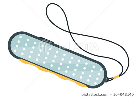 Flashlight of light icon with spotlight or flash function. Light lantern isolated on white background. Vector cartoon illustration Flashlight of light icon with spotlight or flash function. Light lantern isolated on white background. Vector cartoon illustration 104048140