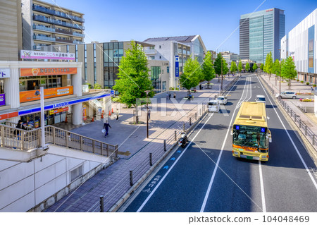 神奈川海老名站的海老名市街景 104048469