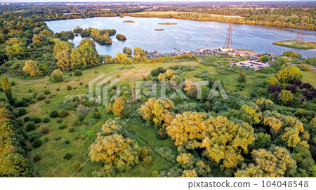 English landscape near Theale - West Berkshire UK English landscape near Theale - West Berkshire UK 104048548