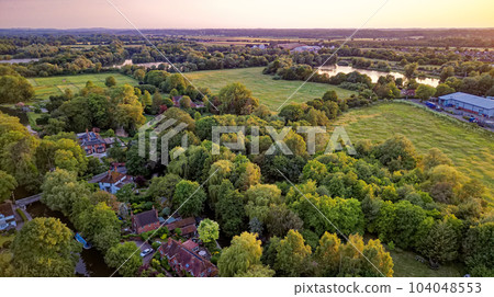 English landscape near Theale - West Berkshire UK English landscape near Theale - West Berkshire UK 104048553