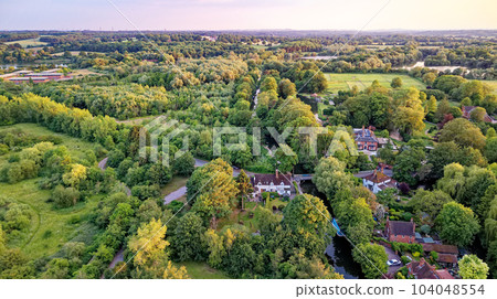 English landscape near Theale - West Berkshire UK English landscape near Theale - West Berkshire UK 104048554