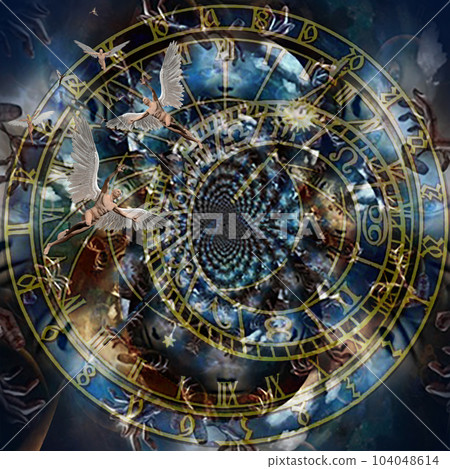 Angels in zodiak ring 104048614