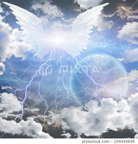 Abstract white angel Abstract white angel 104048699