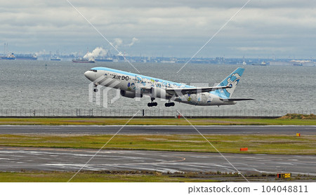 AIR DO 767 從羽田起飛 104048811
