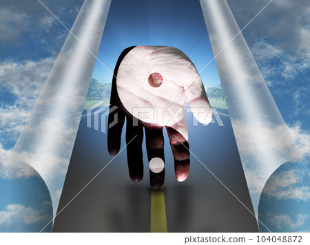 Yin Yang Hand Yin Yang Hand 104048872