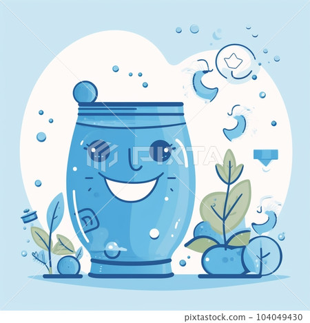 Cartoon National Hydration Day 104049430