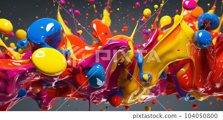 Paint splash, Abstract background, bubbles background for design as banner 104050800