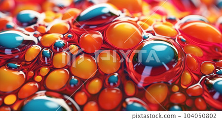 Colorful acrylic bubbles background for design as banner, ads, presentation 104050802